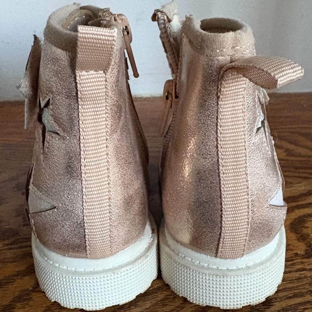 Wonder Nation Kids Metallic Star Boots Size 5M EUC - Picture 4 of 6